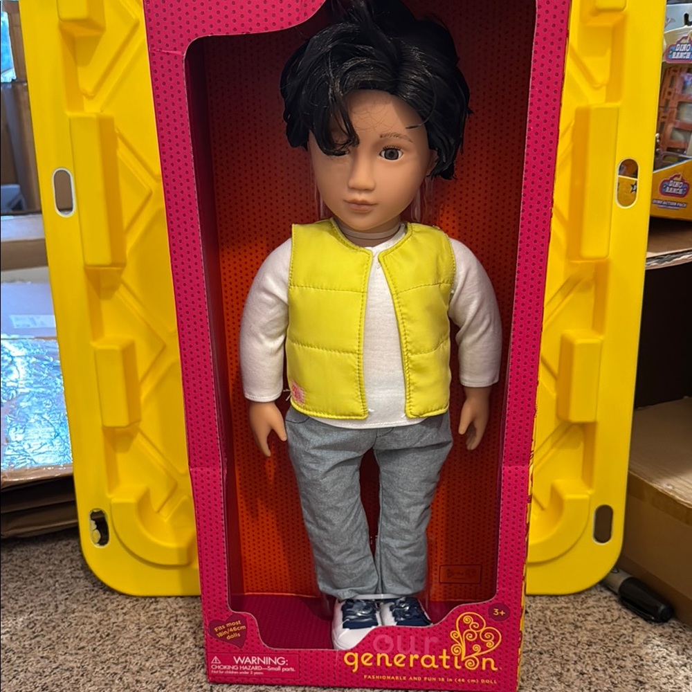 Yellow and White Doll with Accessories